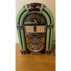 Nostalgia Classics AM/FM Radio CD Player 1940s Replica Jukebox Tabletop READ/SEE
